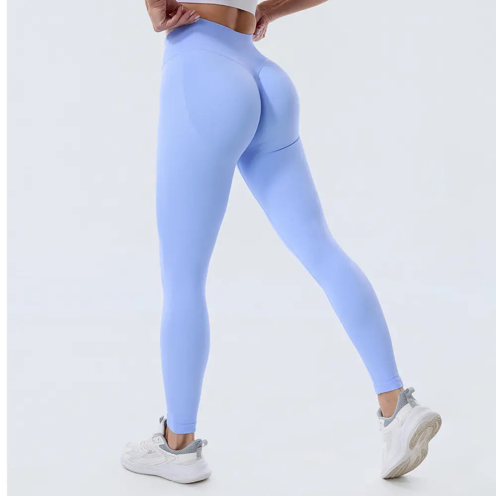 Coral Canton High Waisted Seamless Sports Leggings