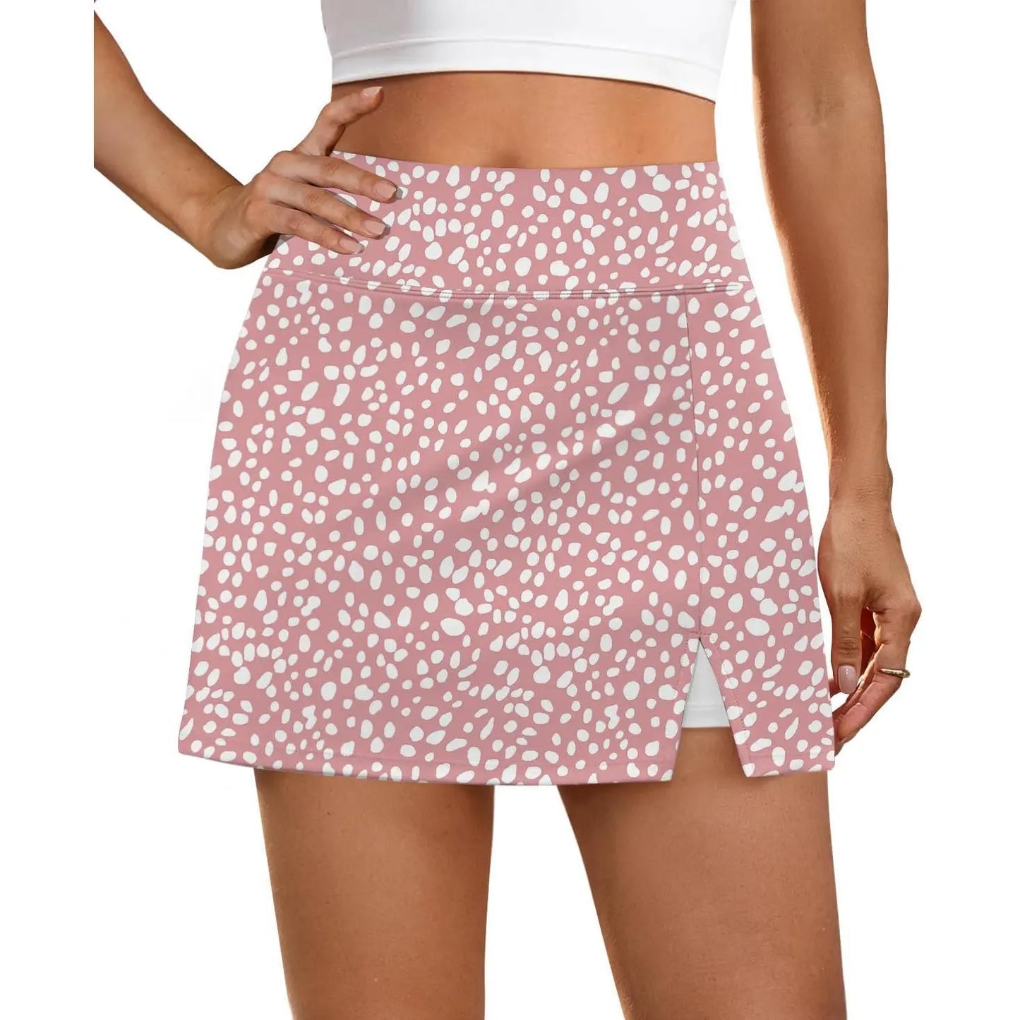 OFEEFAN Womens Skort with Pockets Summer Fashion Tennis Skirt Mini Golf Clothes Athletic Outfits High Waisted Workout Skorts Casual