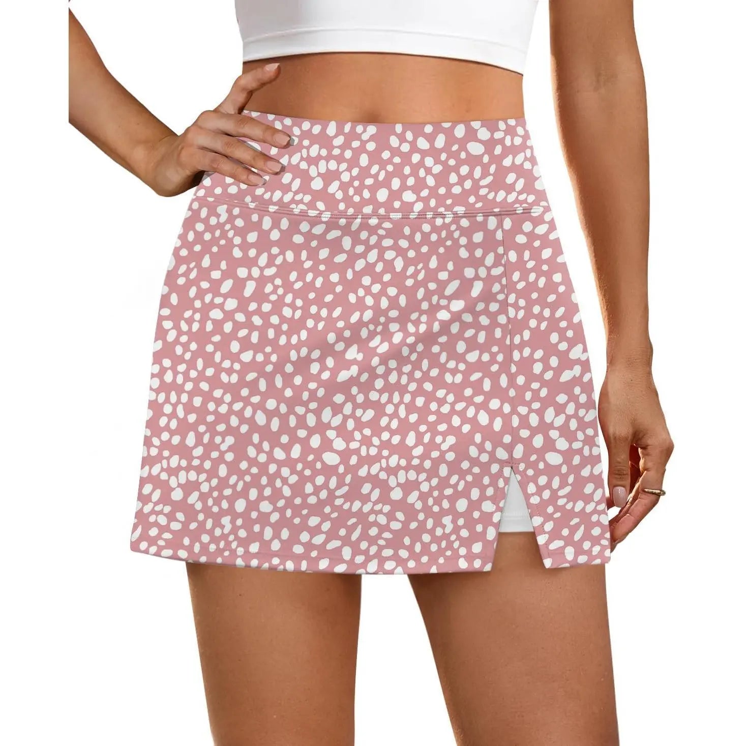 OFEEFAN Womens Skort with Pockets Summer Fashion Tennis Skirt Mini Golf Clothes Athletic Outfits High Waisted Workout Skorts Casual