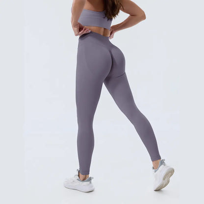 Coral Canton High Waisted Seamless Sports Leggings