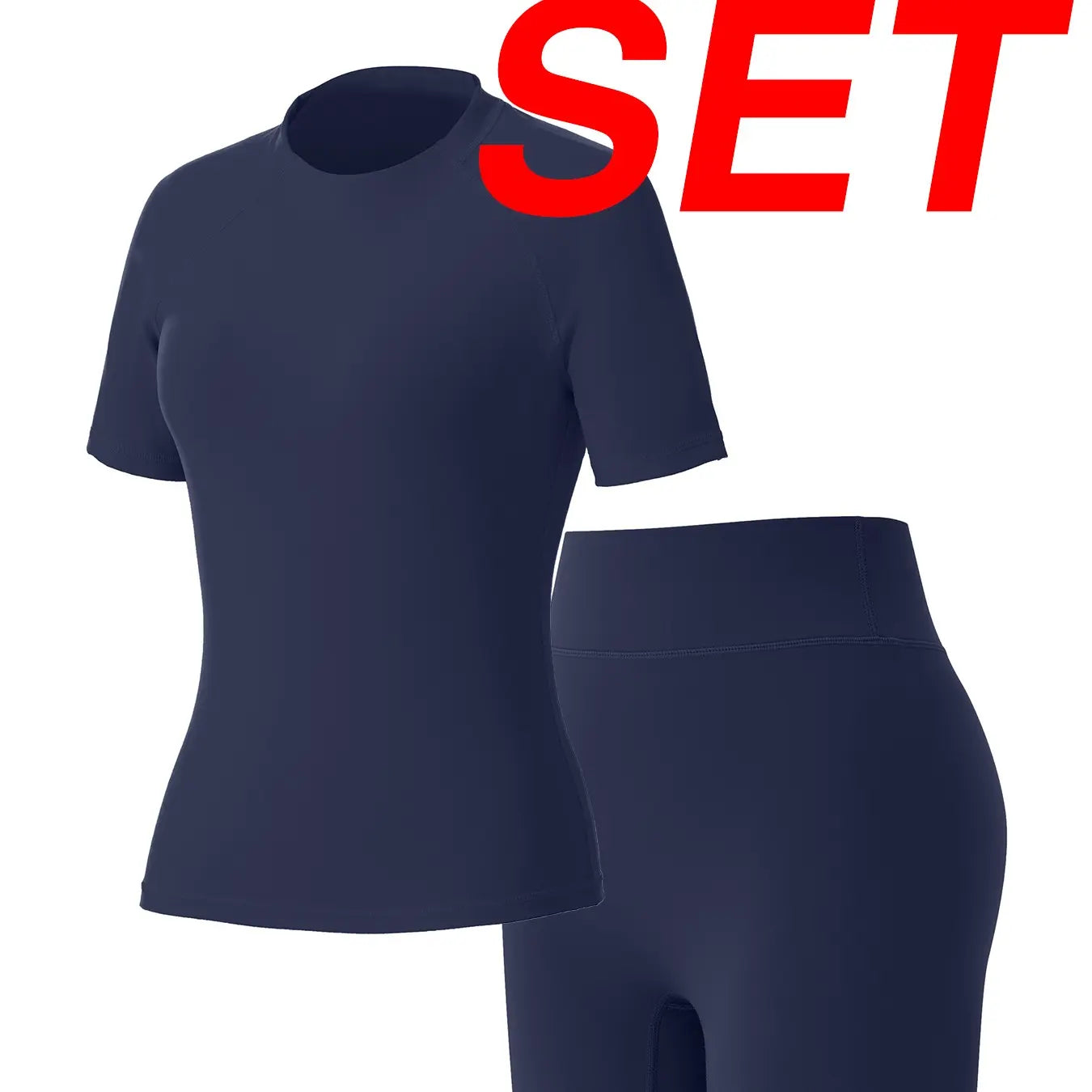 Uncia Active Women'S Tracksuit Set - No Seamless Shorts & Raglan Sleeves Tee with Flat Tummy Effect & Glute-Lifting Fit Training Clothes Workout Gym Clothing Tiktokshopspringglowup Sporty Style Outfits Yoga Gym Outfits Outdoorfun