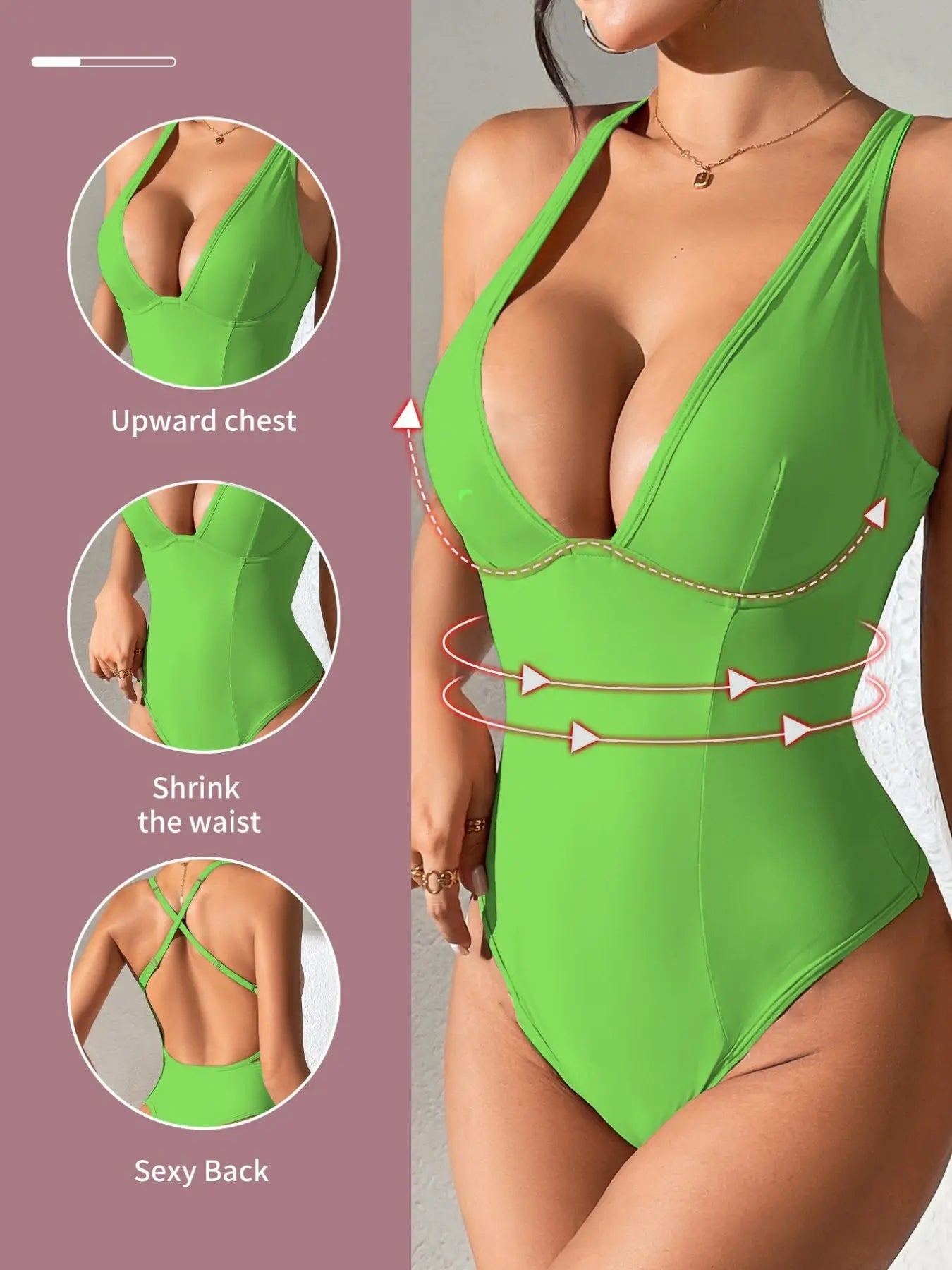 Women'S Solid Color Open Bust Crotch Sexy Shapewear Bodysuit, Tummy Control Butt Lifter, Women'S Shaper for Daily Wear, Compression, High Waisted Shapers, Underwear, Womenswear