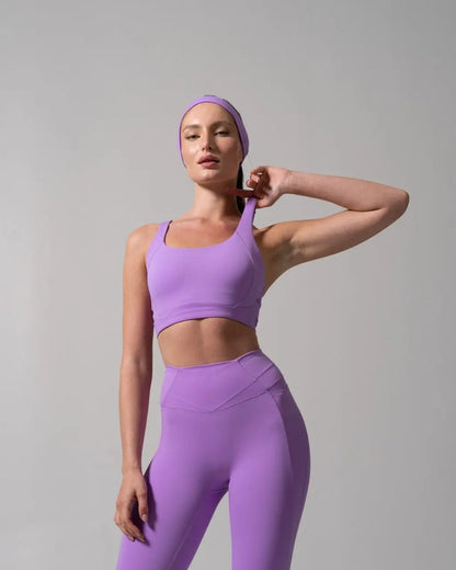Airbrush Sports Bra - Frosted Taffy Workout Bra