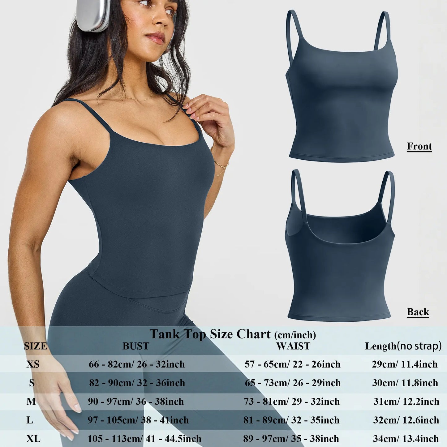 RICH BRIA SOFTMOTION Strappy Tank Top Workout Tops Yoga Sports Vest, Short Sleeve Crop Top Women Fitness Activewear Gym Fashion Outdoor Gymwear Comfort Wide Leg Yoga Pants Matching Top