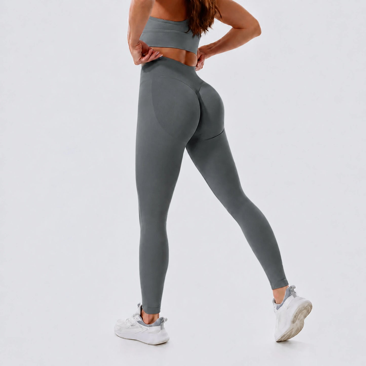 Coral Canton High Waisted Seamless Sports Leggings