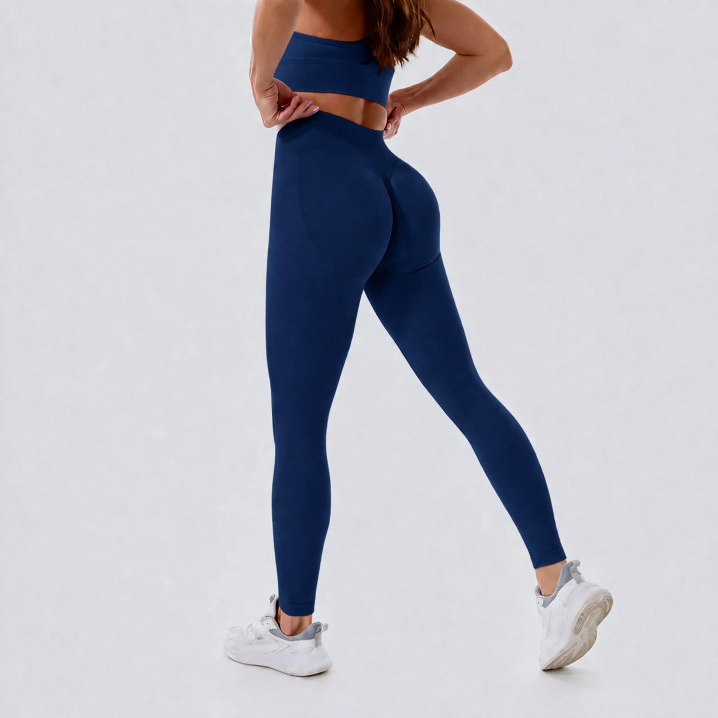 Coral Canton High Waisted Seamless Sports Leggings